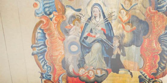 Igreja das Dores: Restauração revela pinturas escondidas em igreja de Cachoeira do Campo (Arquivo)